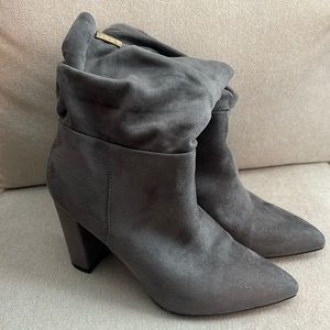 Bebe slouch suede boots